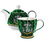 Ensemble th�i�re et tasse - egan - 128007 - porcelaine - verte - harry potter