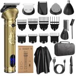 Ensemble de tondeuse  cheveux professionnelle kit de soins personnels tondeuse pour poils de nez et ...