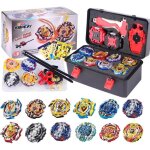 Ensemble de toupies toupie burst set 12pcs avec lanceurs et poign�e - jouet de combat