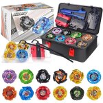 Ensemble de toupies de combat - swapy - 12 toupies - 2 lanceurs - cordon starter avec poign�e - bo�te ...