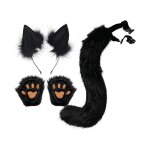 Un ensemble de trois accessoires sur le th�me des animaux pour femmes. comprend des gants un bandeau ...