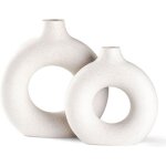 Ensemble de vases pampas vases cratifs pour la dcoration moderne de la maison vase fait  la main blanc ...