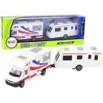Ensemble de v�hicules - leantoys - 12250 - camping - car - remorque - m�tal