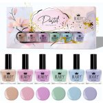 Ensemble de vernis � ongles pastel de 6 couleurs classiques 10mlvernis longue tenue facile � appliquer ...