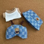 Ensemble de vtements et accessoires labubu chapeau labubu + salopette + manches courtes