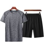 Ensemble de v�tements casual d?�t� hommesport l�ger et respirant � s�chage rapide tee shirt et short ...