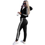 Ensemble de vêtements décontractés pour dames vêtements de sport pour dames sports fitness noir#m Ensemble de vêtements décontractés pour dames vêtements de sport pour dames sports fitness noir#m