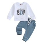 Ensemble vtement enfant bb garon de 2 pices sweats  manches longues + pantalon taille elastique ...