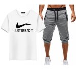Ensemble de v�tement homme �t� casual t - shirt � manches courtes pantacourt short de sport set de 2 ...