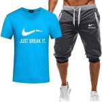 Ensemble de v�tement homme �t� casual t - shirt � manches courtes pantacourt short de sport set de 2 ...