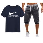 Ensemble de v�tement homme �t� casual t - shirt � manches courtes pantacourt short de sport set de 2 ...