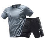 Ensemble de v�tements de sport casual hommeensemble t - shirt et short de jogging respirant et � s�chage ...