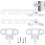 Entrebâilleur de fenêtre à battant 2 pcs restricteur de fenêtre loquets de fenêtre avec 4 vis (blanc) ... Entrebâilleur de fenêtre à battant 2 pcs restricteur de fenêtre loquets de fenêtre avec 4 vis (blanc) ...