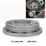 Entretoise de roue de voiture universelle en aluminium de 3 mm 5 mm 8 mm 10 mm moyeu de roue largi modifi ...
