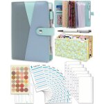Enveloppe budgetplanner francais for cash comprend 6 pochettes pvc6 enveloppes classeur12 tableaux2 autocollan ...