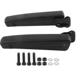 Eosnow paire daccoudoirs de si�ge r�glables pour voiture �ponge en pu r�sistante aux chocs noire universelle ...