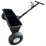 Epandeur en ligne à pousser - pratique - 80l - largeur de travail 101 cm - roues gonflables 14 Epandeur en ligne à pousser - pratique - 80l - largeur de travail 101 cm - roues gonflables 14