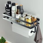  pices murale sans perageetagere rangement  pices suspendue avec porte - rouleau de cuisine et 4 ...