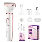 pilateur lectrique pour femme rasoir facial portable humide et sec tondeuse  cheveux?rose gold