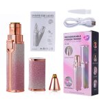 Épilateur électrique rechargeable 2 en 1 tondeuse à sourcils corps féminin visage rouge à lèvres épilation ... Épilateur électrique rechargeable 2 en 1 tondeuse à sourcils corps féminin visage rouge à lèvres épilation ...