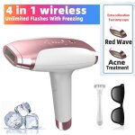 pilateur laser permanent sans douleur pulse pilateur femmes quipement dpilation home wireless freezing ...