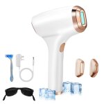 Epilateur lumiere pulsee 3 en 1 �pilateur electrique 21j avec fonction de hr / ra / sc 9 niveaux �nergie ...
