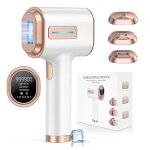pilateur  lumire pulse ipl avec refroidissement ice pilation indolore?avec 3 ttes de remplacement ...