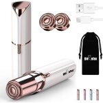 Epilateur visage femmerechargeable2x t�tes de rechange inclusesrasoir electrique femmeepilateur visage ...