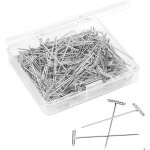 �pingles en t furpaw - lot de 200 �pingles en acier pour tricot et mod�lisation - 27mm