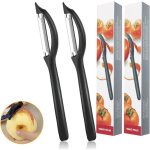 plucheur  lgumes universel (2 pices) - lames tranchantes et denteles - pour fruits tomates et pommes ...