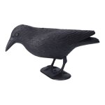 �pouvantail corbeau noir polypropyl�ne 36x13x18cm ? r�pulsif pour oiseaux ext�rieur - 06074
