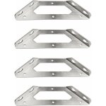 �querre �tag�re murale - okz - m�tal robuste - inox - charge lourde 50 kg - triangle stable - 145x55 ...