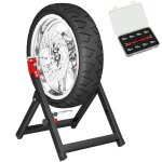quilibreuse manuelle de roues de moto - homcom - aluminium et acier - pliable - cl  rayons - compatible ...