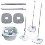 �quipe de broche et de seau �quipe de broche et de seau spin avec eau sale et propre s�par�e 2 tampons ...