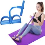 quipement de fitness de musculation de corde de traction lastique de bande de rsistance de pdale(bleu) ...