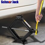 �quipements garage et atelier - dayplus cric voiture montant ciseaux leviers levage � poign�e auto 2 ...