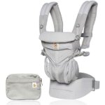 Ergobaby porte - bb omni 360 cool air mesh - gris perle blanc blanc porte bebe