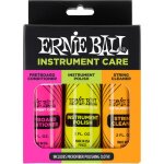Ernie ball 4225 - pack de 3 produits entretien guitare + microfibre