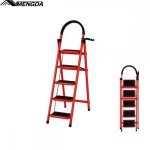 Escabeau 3 marches - mengda - pliant marchepied - escabeau de mnage - charge maximale 150 kg - acier ...