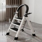 Escabeau � 3 marches pliable �chelle - mipan - pour m�nage bureau - avce tampon antid�rapant - 104 * ...