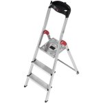 Escabeau hailo l60 - 3 marches - plateforme alu antidrapante - charge 150 kg