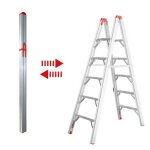 Escabeau pliable t�lescopique tubulaire 1. 8m 5 marches
