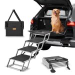Escalier pour animaux de compagnie - vevor - 430mmx330mmx160 mm - rampe large pour chien � 4 marches ...