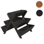 Escalier  plantes hwc - o15 avec 5 bacs 56x56x70 cm bois mvg anthracite