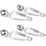 Escargot lot de 4 pinces � escargots en acier inoxydable pour cuisine