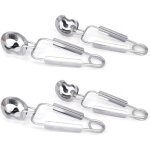 Escargot lot de 4 pinces � escargots en acier inoxydable pour cuisine label