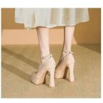 Escarpins femme noirs vernis talons hauts 9cm?chaussures lgantes soire avec bride cheville et plateforme ...