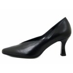 Escarpin femme - osvaldo pericoli ? cuir souple noir ? bout pointu