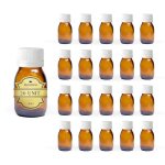 Espirito rebelde 20x flacon vide en verre ambr� de 30 ml avec couvercle en plastique - flacon pour huiles ...