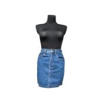 Esprit jupe midi confortable �l�gante en jean denim bleue taille 36